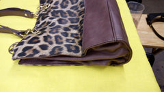 BUENO LEOPARD PRINT HAND BAG