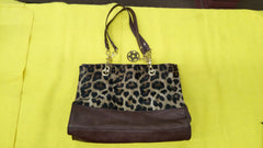 BUENO LEOPARD PRINT HAND BAG