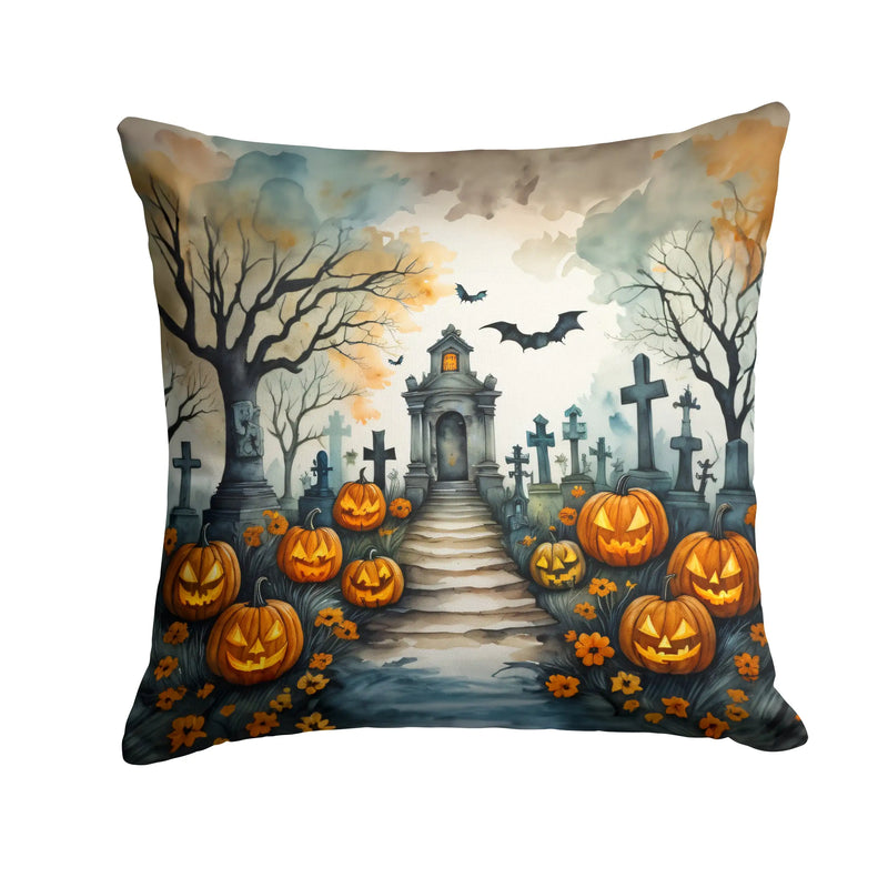 Marigold Spooky Halloween Throw Pillow