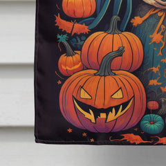 Akita Witchy Halloween House Flag