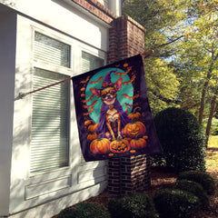 Chihuahua Witchy Halloween House Flag