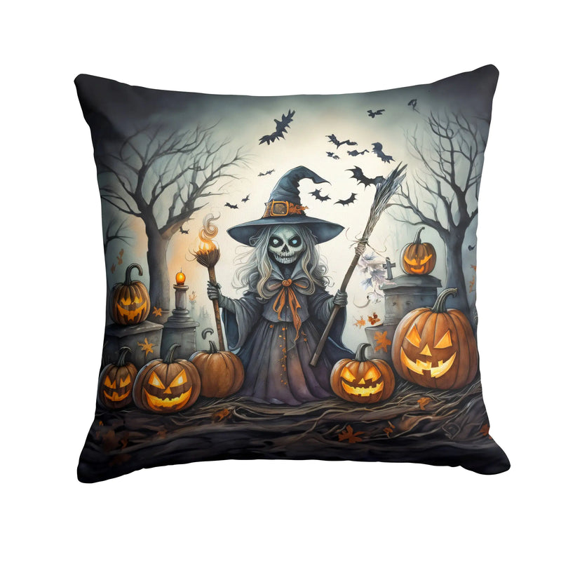 Witch Spooky Halloween Throw Pillow