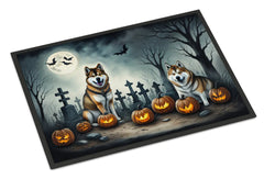 Akita Spooky Halloween Doormat